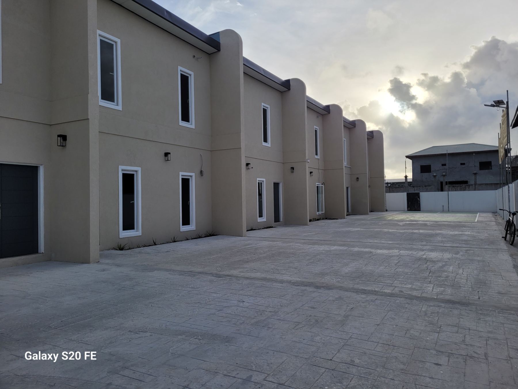 Row of townhouses built by Revel Inc